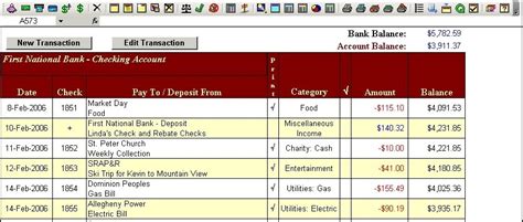 Checkbook For Excel 7.0.3